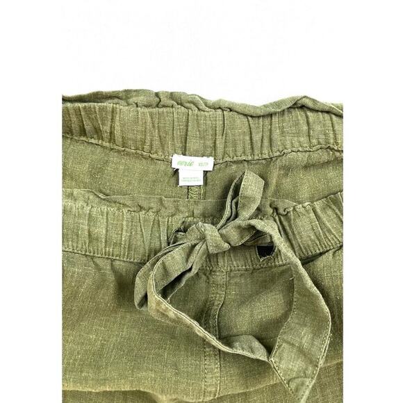 Aerie Olive Green Linen Blend Cargo Joggers - Picture 4 of 4
